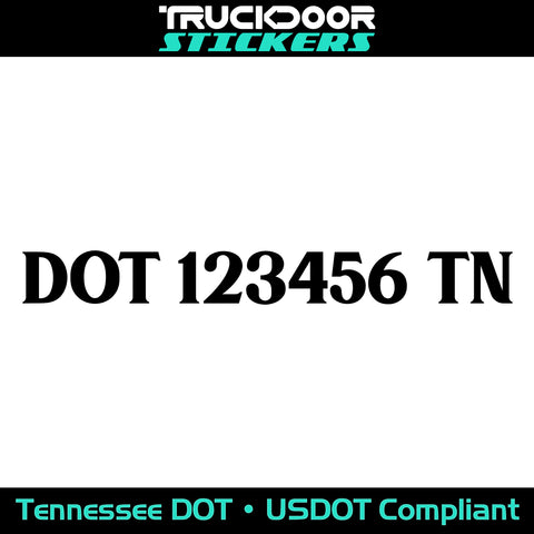 usdot decal Tennessee