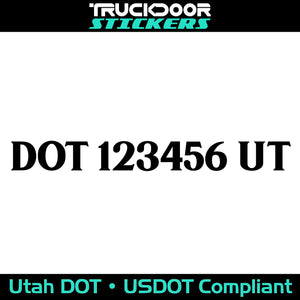 usdot decal Utah