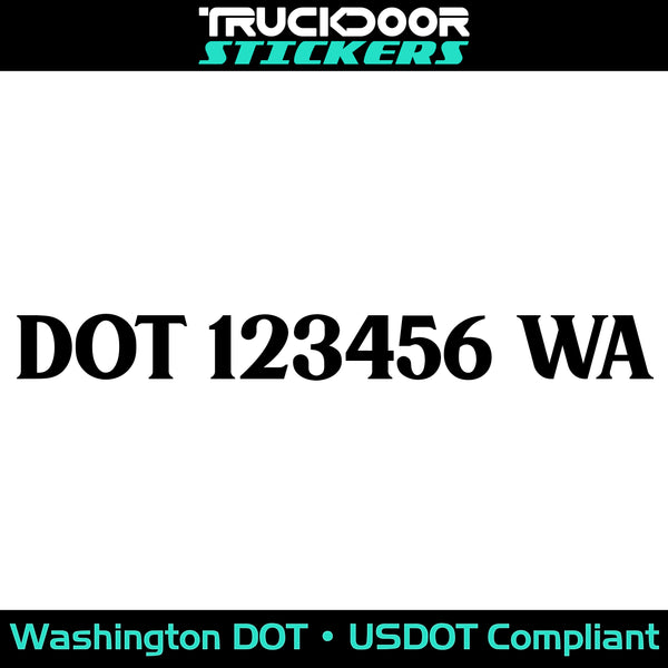 usdot decal Washington