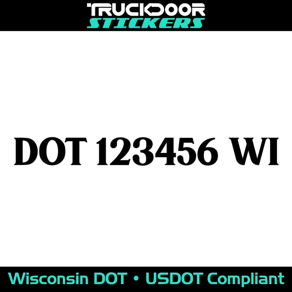 usdot decal wisconsin