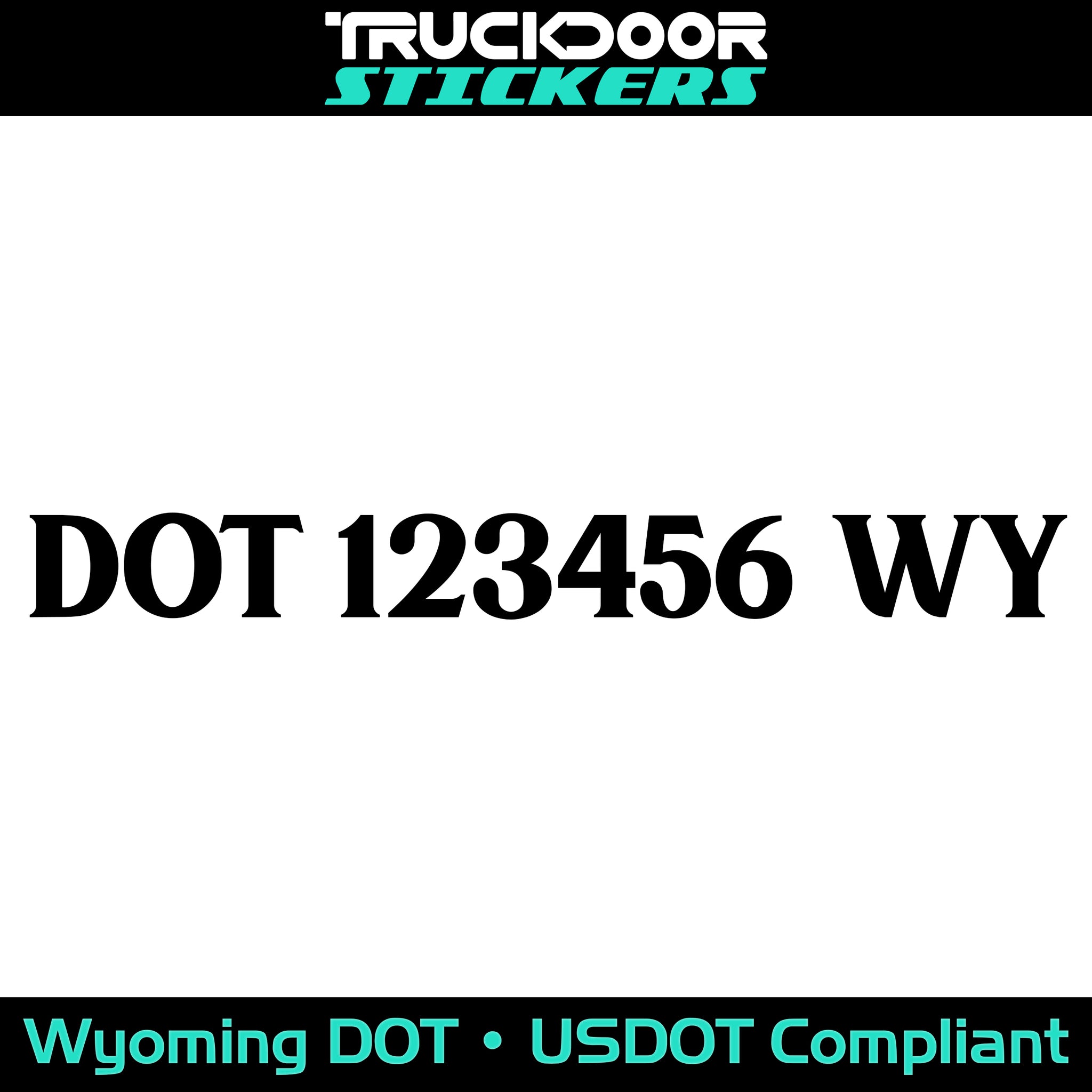 usdot decal Wyoming